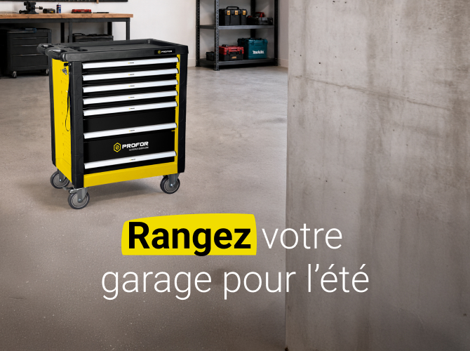 Rangement garage et atelier pour l’été