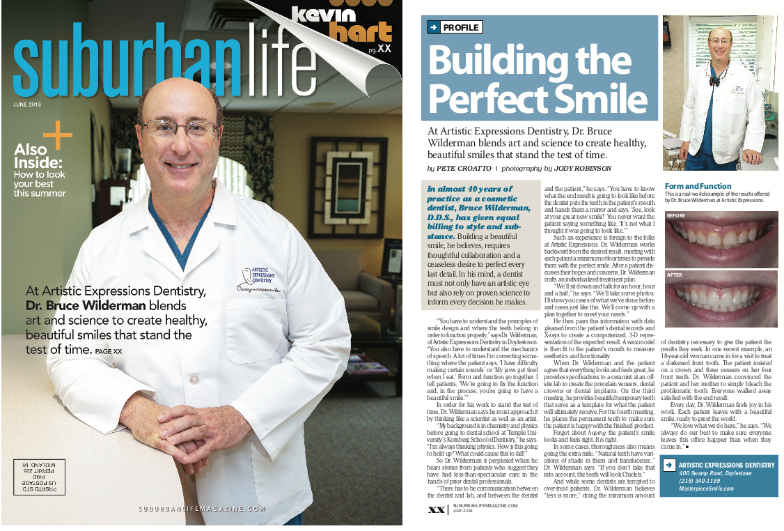 Magazine Cover of Dr. Wilderman of Artistic Expressions Dentistry | Doylestown, PA, , Dentist