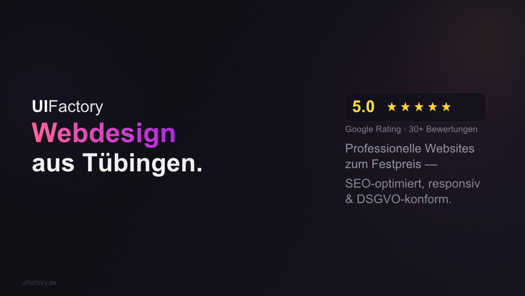 Bild 8 UIFactory | Webdesign Tübingen in Dettenhausen