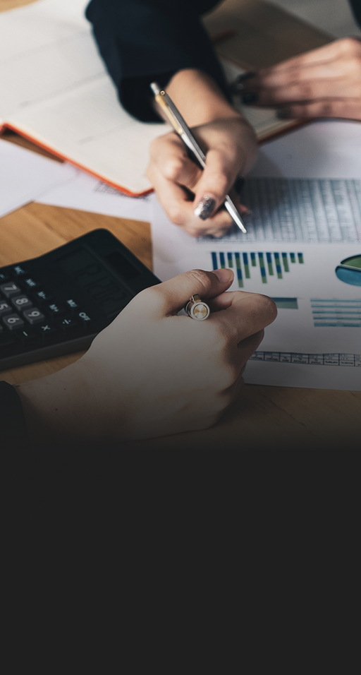 An advisor and their team reviewing a client's portfolio.