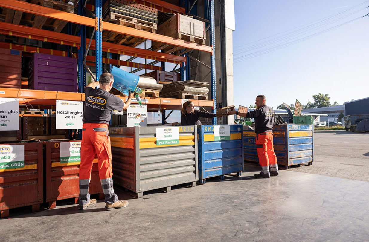 Bilder Kilcher Entsorgungscenter Recycling Mulden