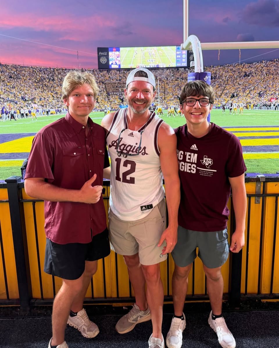 Football, family, and a little SEC rivalry made for a memorable weekend! The Aggies may not have gotten the win, but spending time with my boys made it worthwhile. Thanks for a great weekend, Beau! Gig 'em!