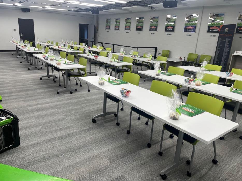 SERVPRO prepares for in house continuing education course.