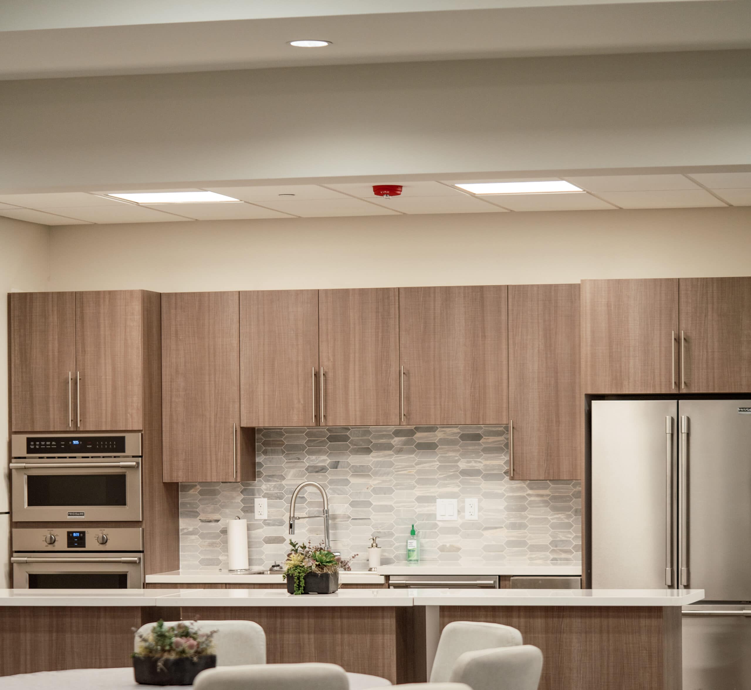 The catering kitchen that serves receptions at Gilbert Memorial Park.