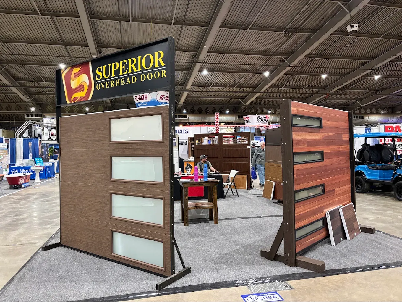 Superior Overhead Doors booth at Tulsa Home and Garden Show.