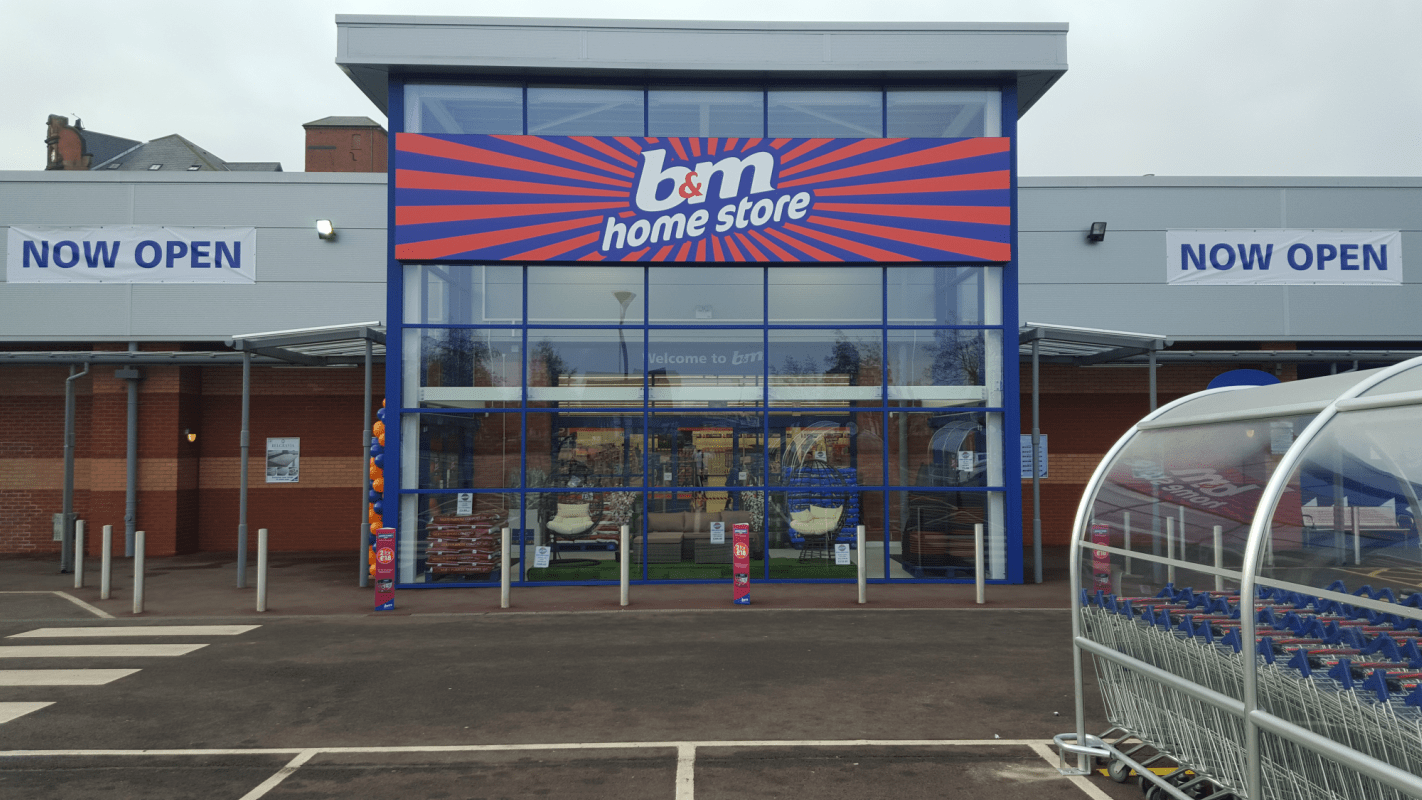 B&M's brand new Homestore in Nottingham, located at the Castle Retail Park.