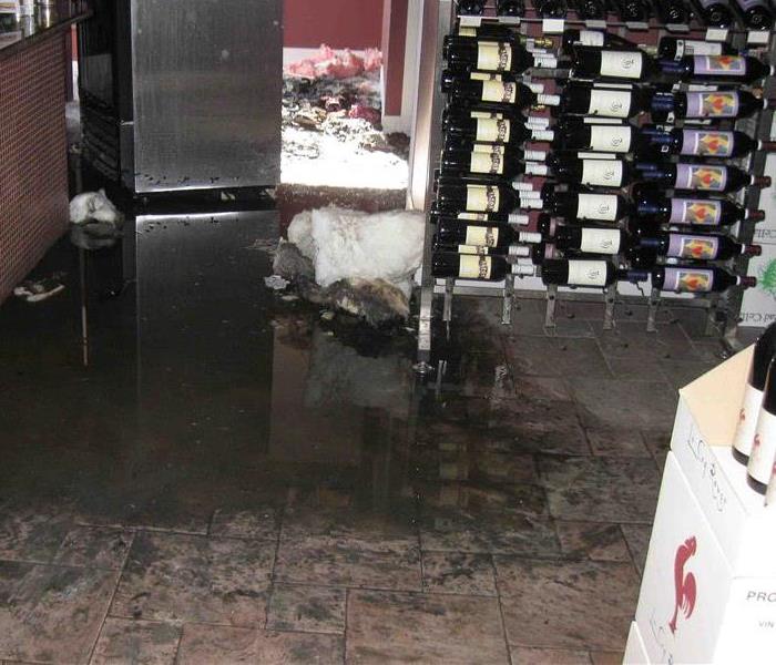Flood at a wine store