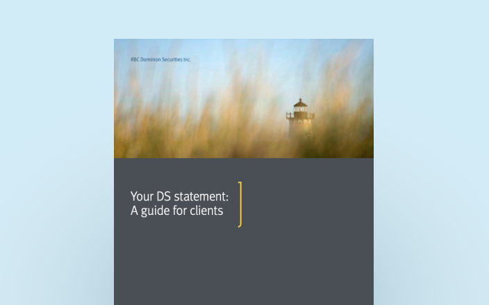 Cover of the DS statement guide with a lighthouse.