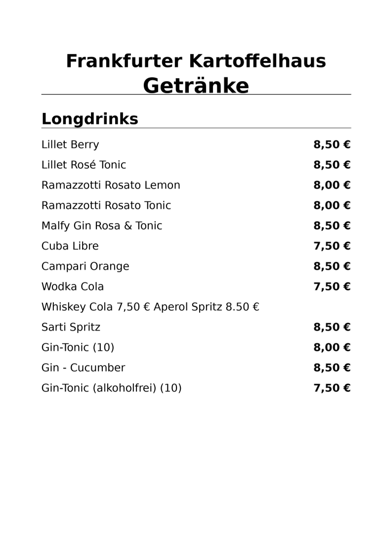 Bild 6 Frankfurter Kartoffelhaus - Das Restaurant in Frankfurt (Oder) in Frankfurt Oder