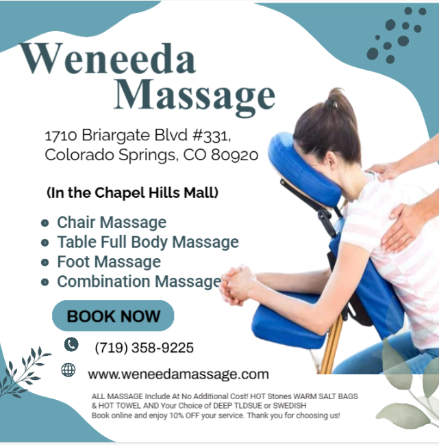 Chair massage is a type of massage therapy that is performed on a client while they are in a seated position.
The chair is often a particular massage therapy portable chair that the client can
comfortably sit or kneel on, with a head and face support.