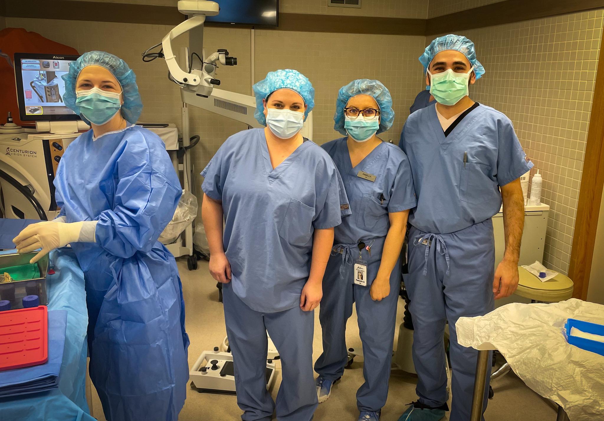 Michigan Eye Institute Surgeons in the operating room.