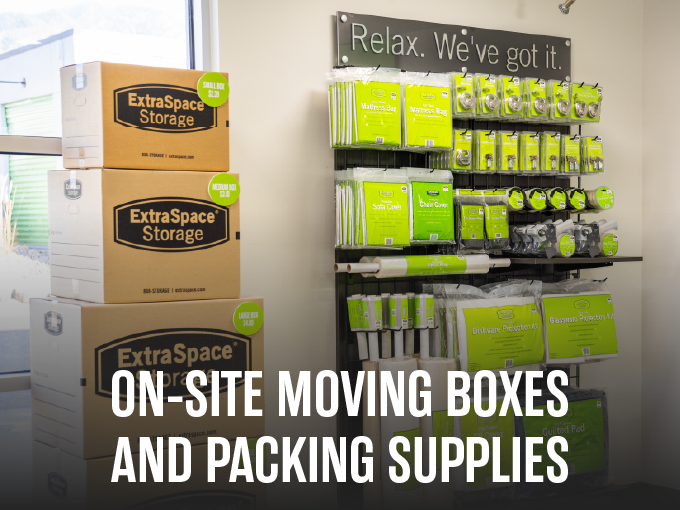 On-Site Moving Boxes and Packing Supplies