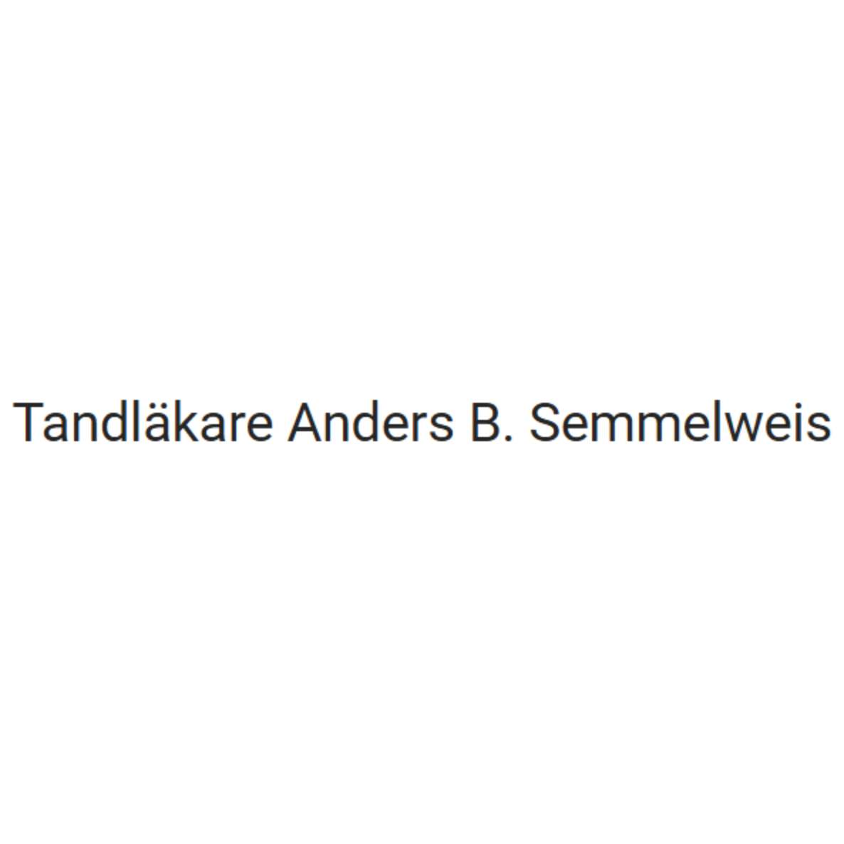 Tandläkare A.B. Semmelweis AB Logo