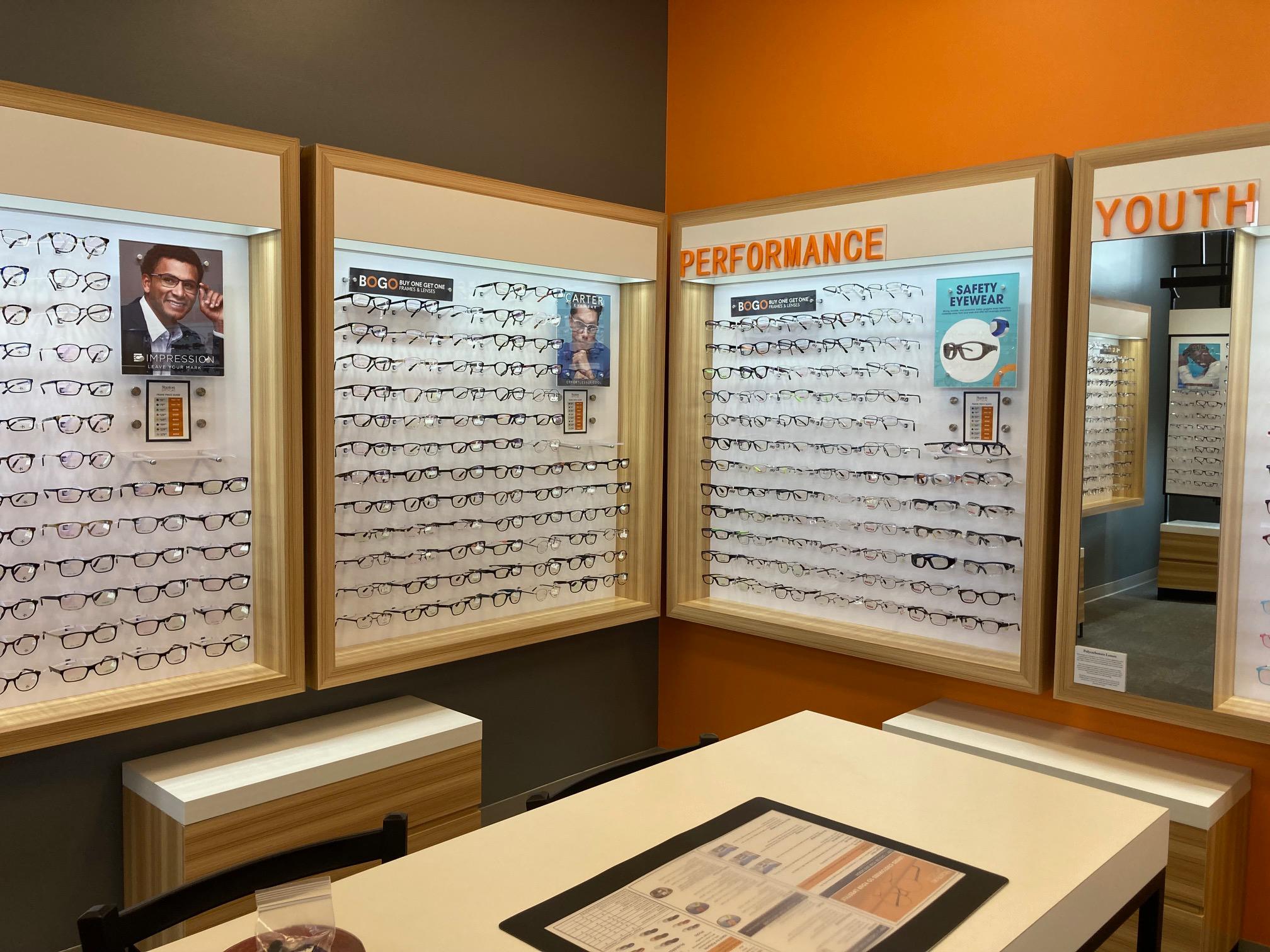 Store Interior at Stanton Optical store in Waterloo, IA 50702