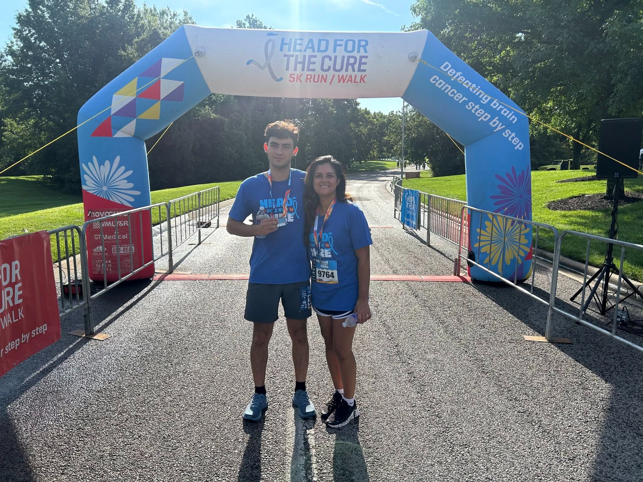 A great day at the Head for the Cure 5K with my son James! So grateful we could participate together and support an important cause.