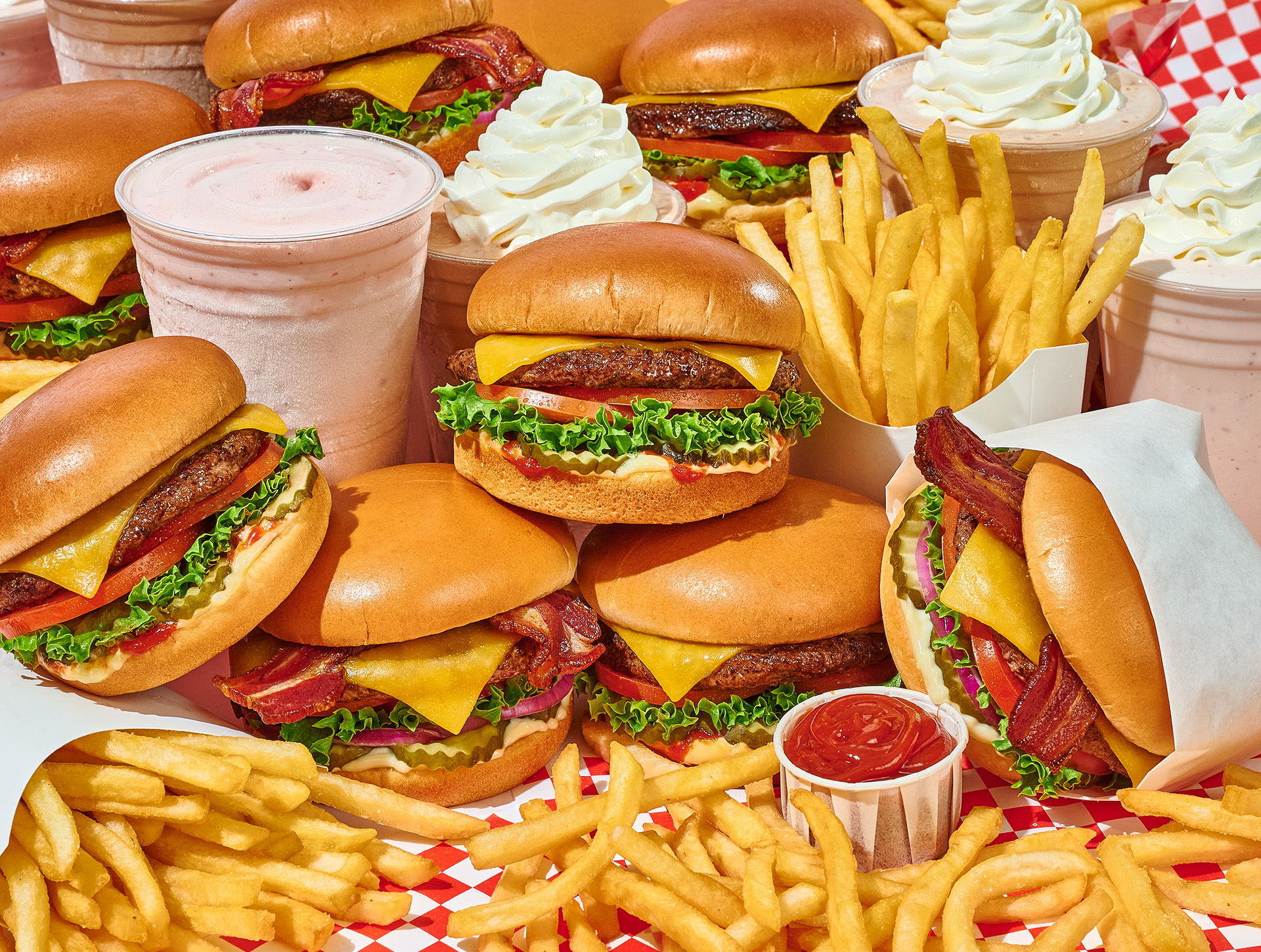 Burgers, shakes and fries