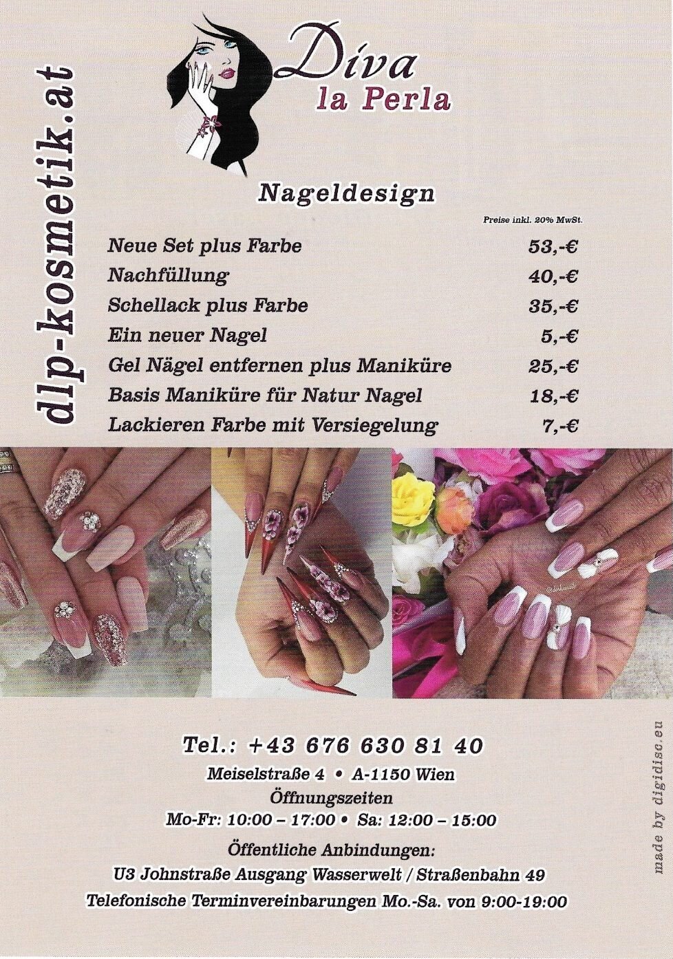 Bilder Kosmetik & Nagelstudio, Fußpflege, 1150 Wien "Diva la Perla"