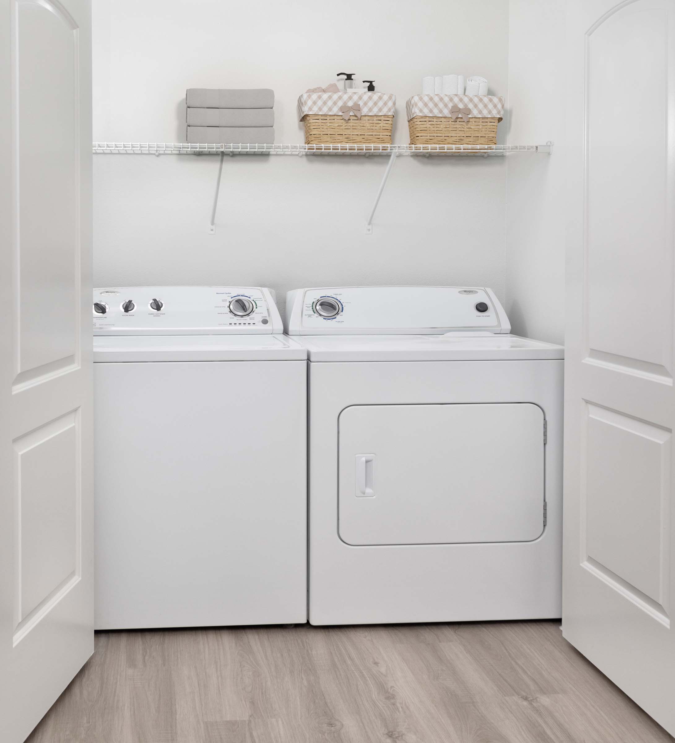 Full size side by side washer dryer at Camden Montague apartments in Tampa, FL