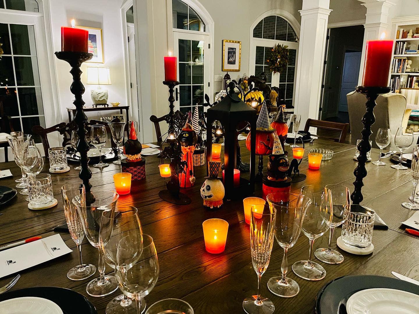 A beautiful set up from one of David's wine tastings