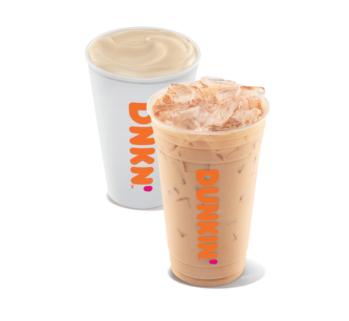 Dunkin' Hot Chai Latte and Iced Chai Latte