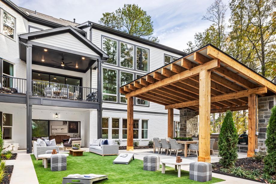 Inviting and spacious outdoor living areas