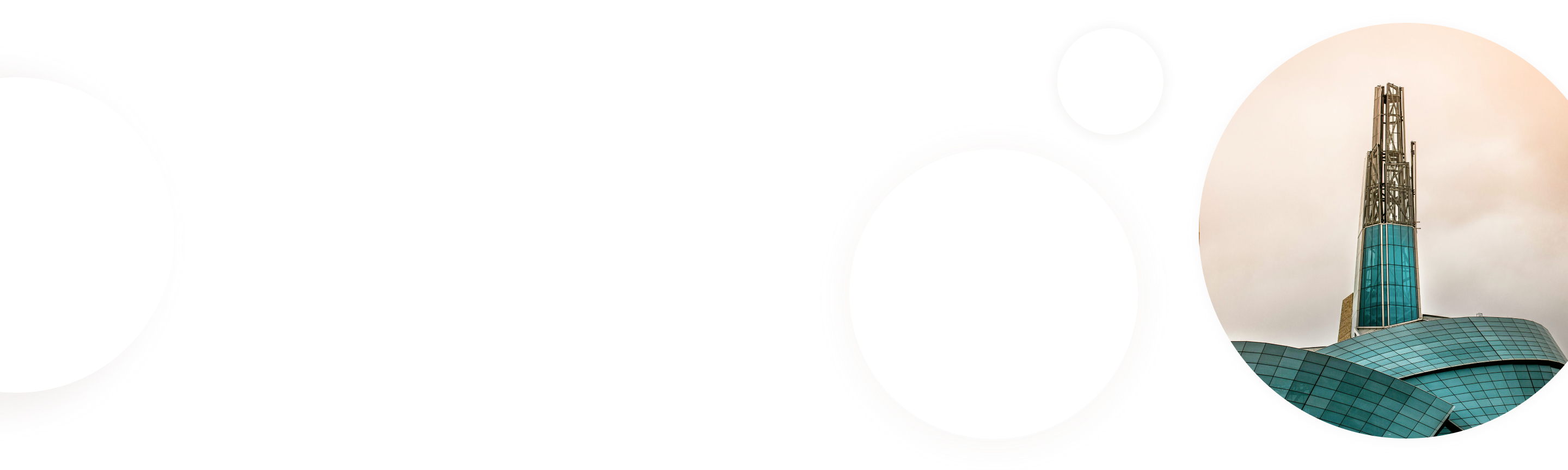 The exterior of the Canadian Museum for Human Rights building.