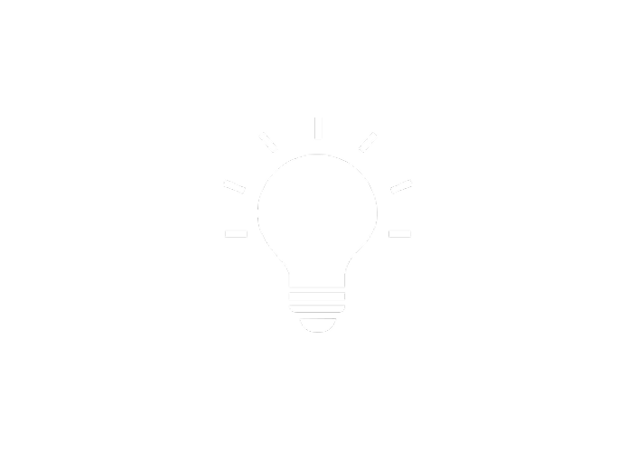 Shining lightbulb icon.