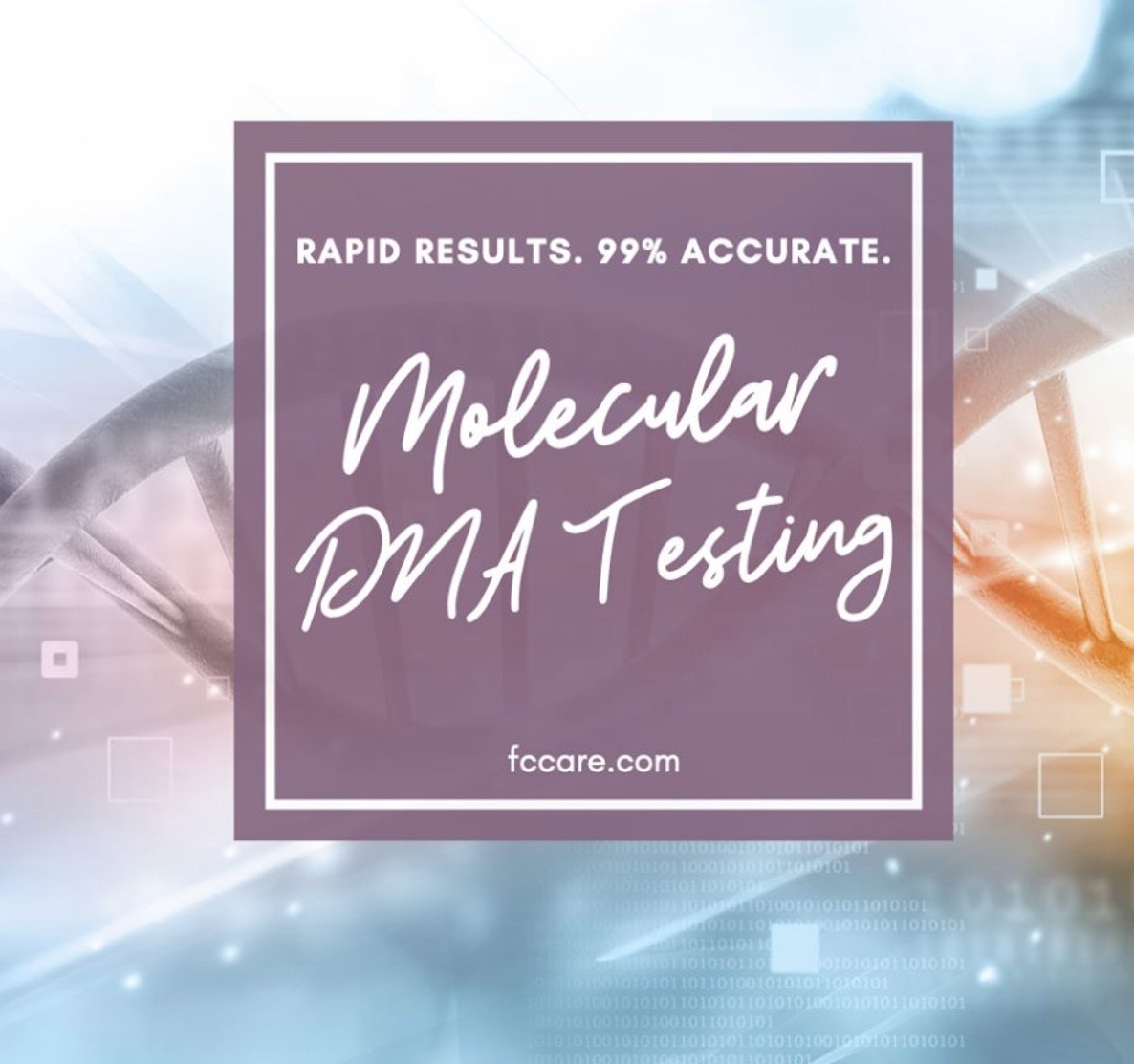 Get Accurate Results For Flu And Strep
Get 99% Accurate Results With Molecular DNA Testing