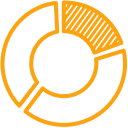 Circular chart icon.