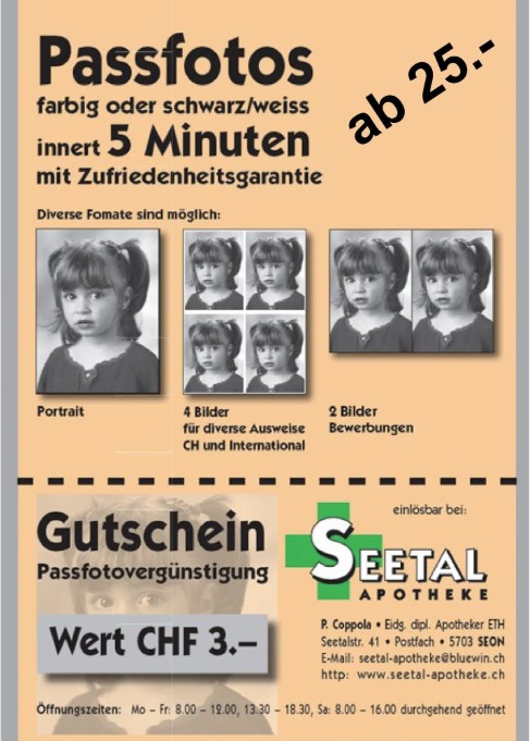 Seetal Apotheke, Seetalstrasse 45 in Seon