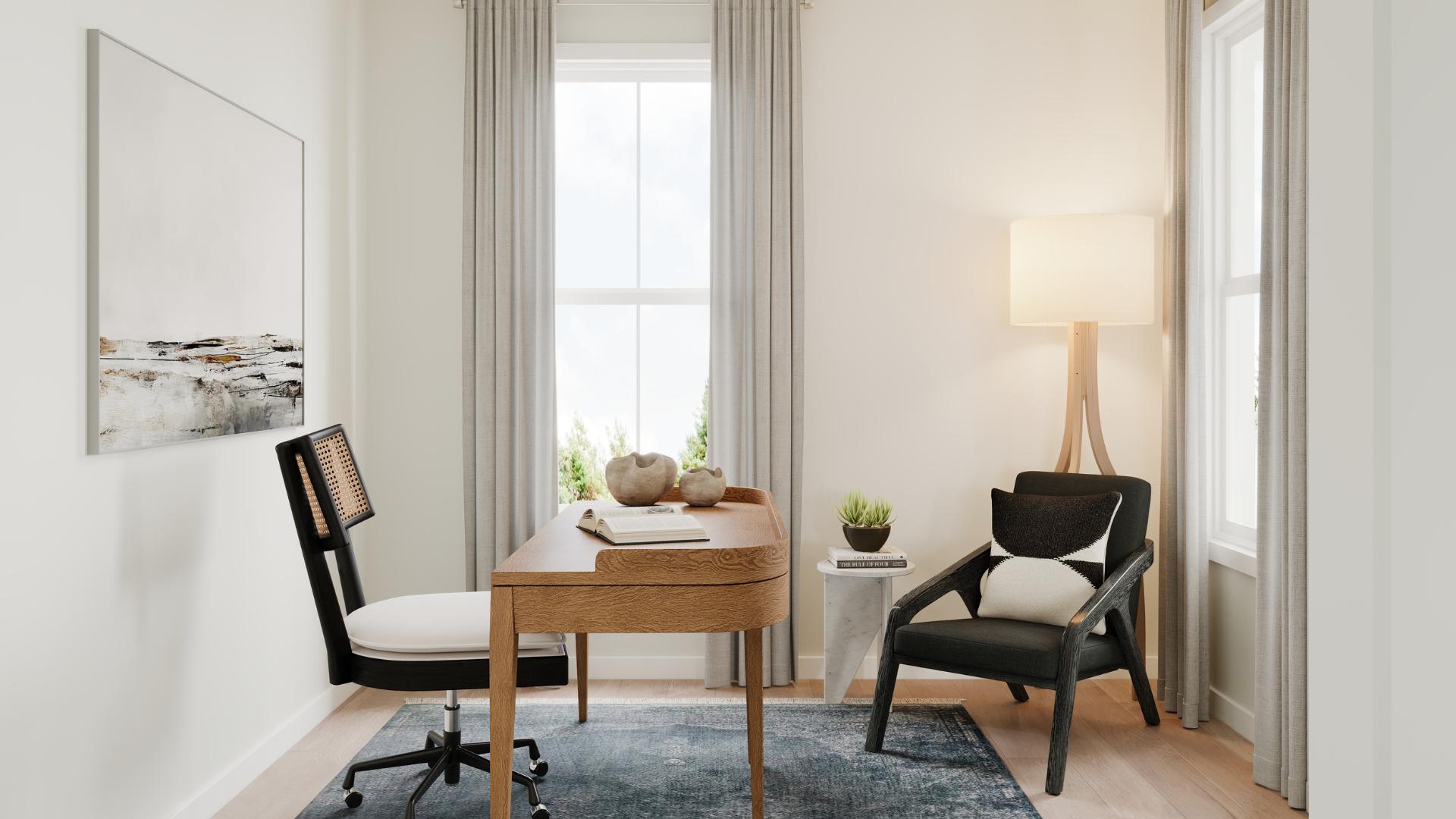 Flex rooms, perfect for an office