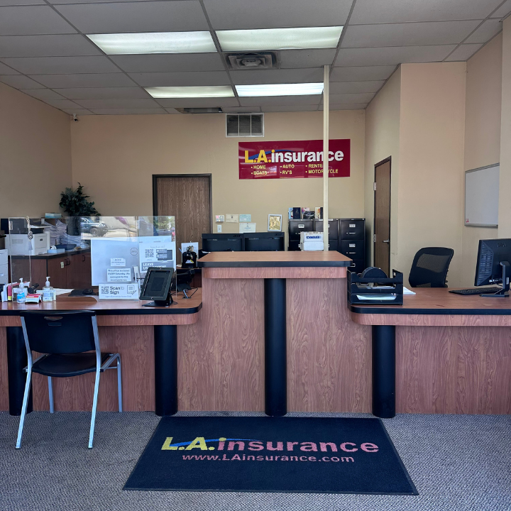 Interior of the L.A. Insurance Agency located at 19351 Ecorse Rd. in MI