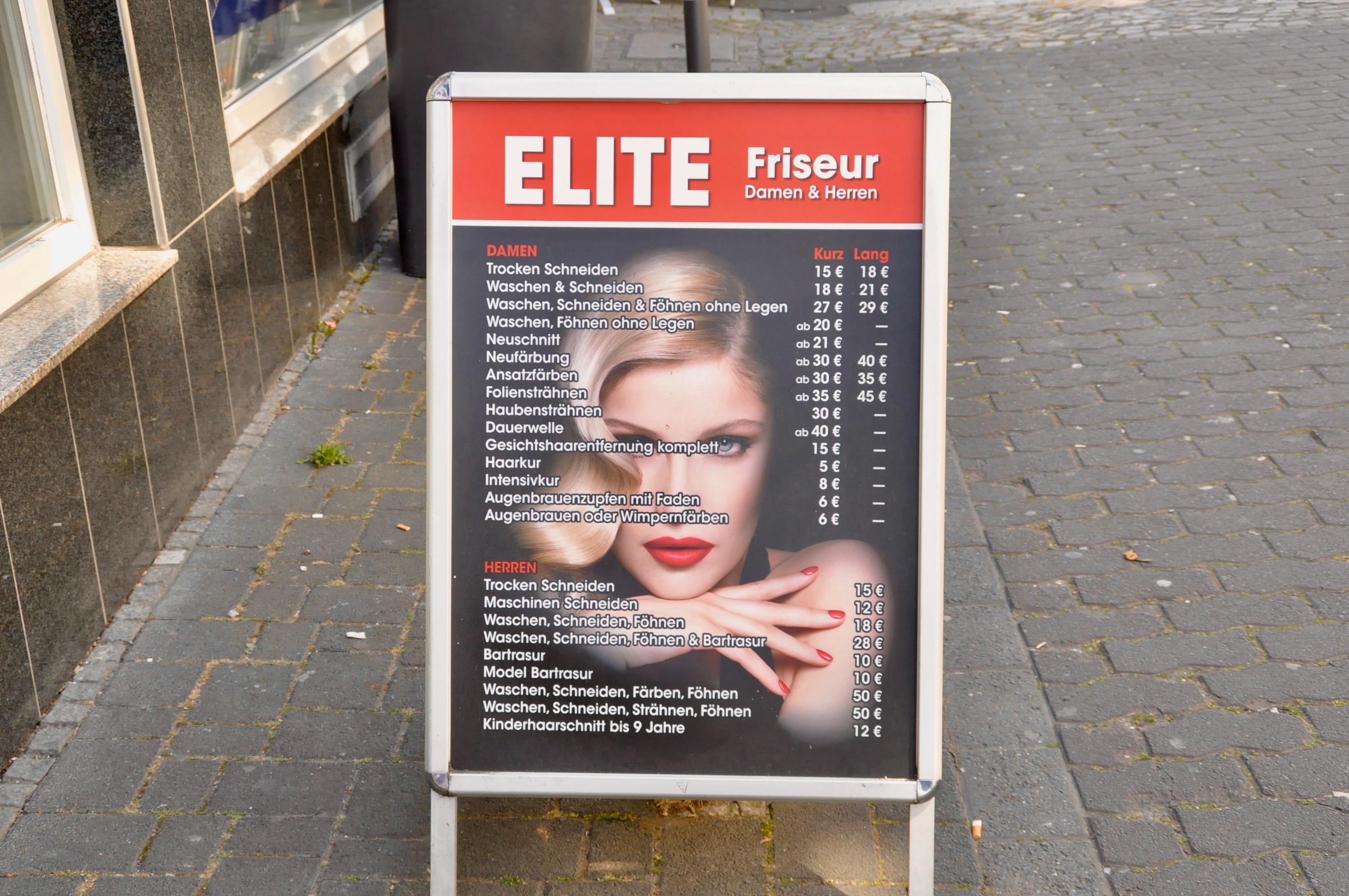 Elite Friseur Brühl I Preise