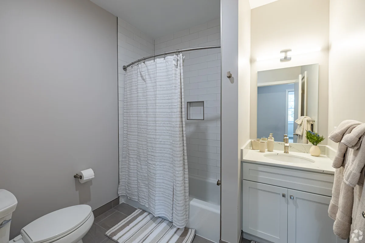 Bathroom with tub