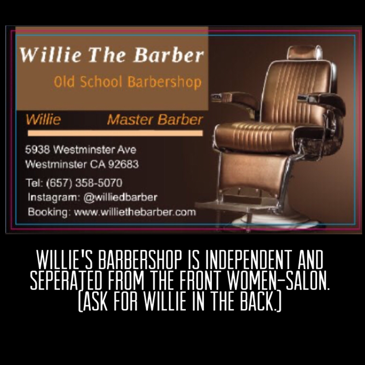 Willie The Barber Logo