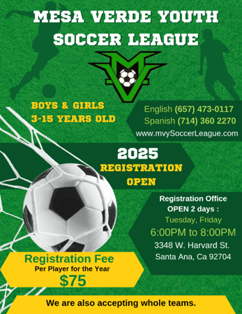 Images Mesa Verde Youth Soccer League