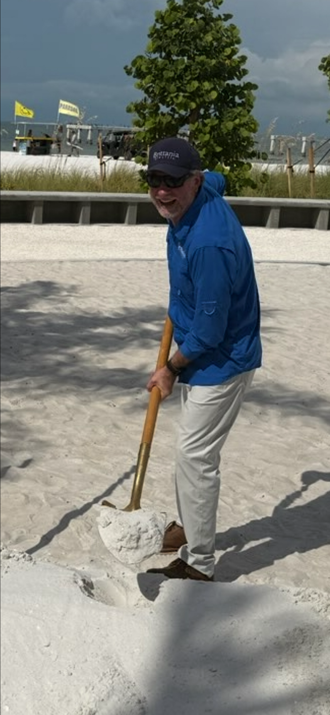 Brittania Electric attending the ground breaking ceremony on Fort Myers 
Beach 