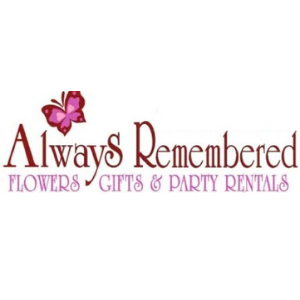 Always Remembered Flowers, Gifts & Party Rentals Logo