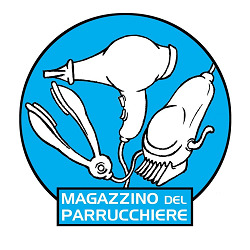 Magazzino del parrucchiere Logo