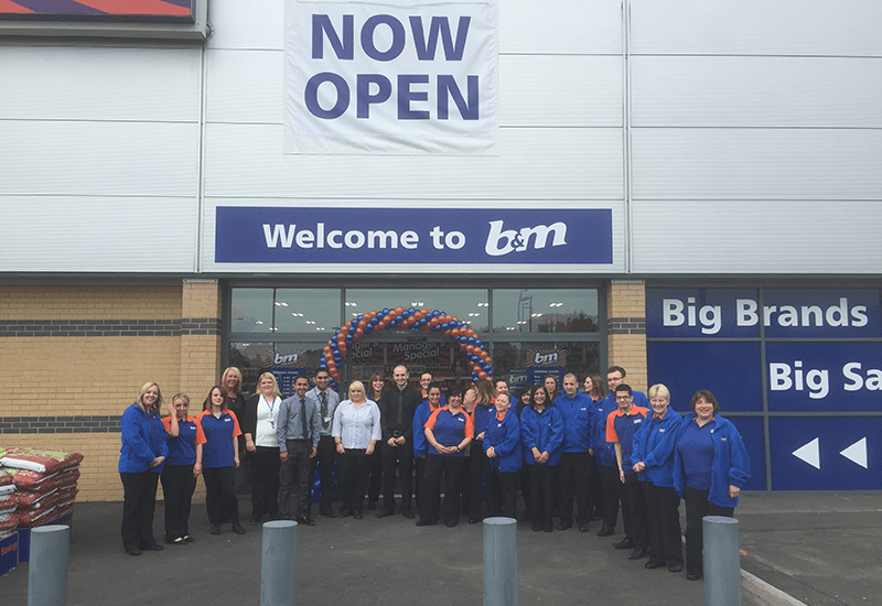 Staff at our new Wednesbury store.