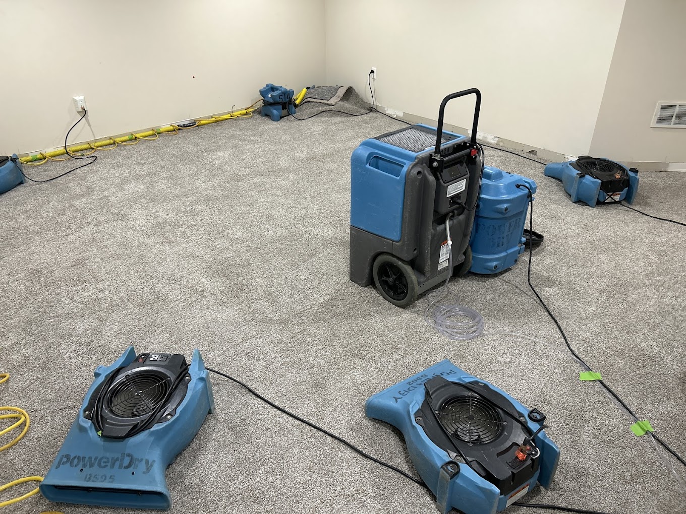 Northeast power dry dryers in an empty room