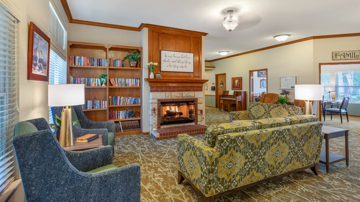 Brookdale Weatherford Community Living Room