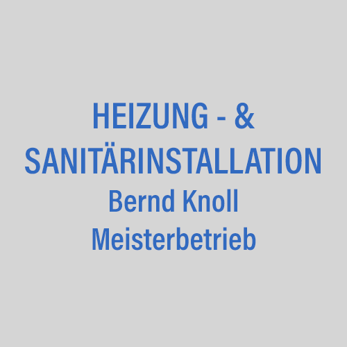 Logo Bernd Knoll Heizung- & Sanitärinstallation
