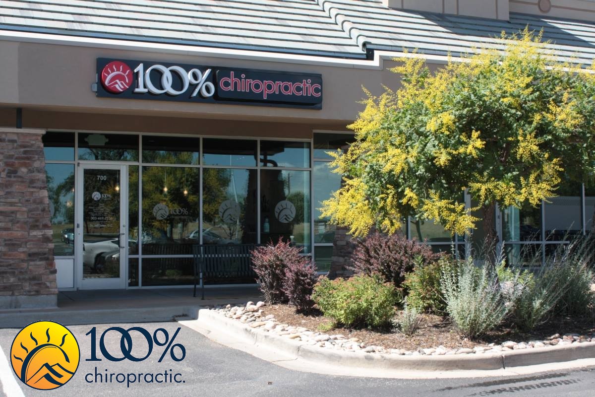 The outside of 100% Chiropractic in Broomfield, Colorado!