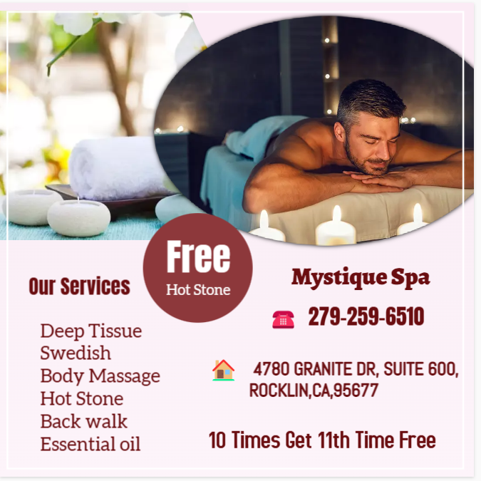 The full body massage targets all the major areas of the body that are most subject to strain and
discomfort including the neck, back, arms, legs, and feet.
If you need an area of the body that you feel needs extra consideration,
such as an extra sore neck or back, feel free to make your massage therapist aware and
they will be more than willing to accommodate you.