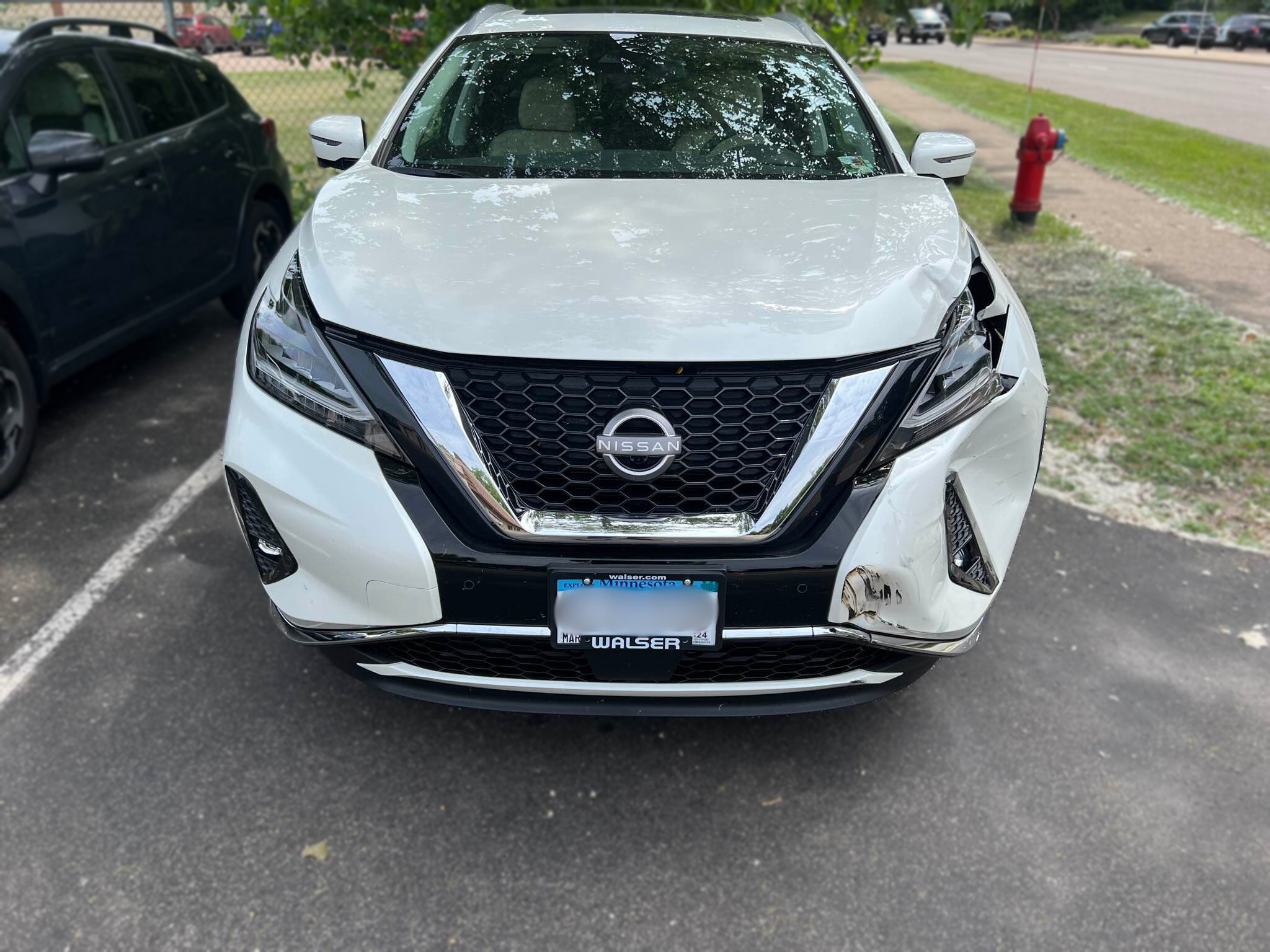 Before Repairs Front View 2023 Nissan Murano Modern Auto Body Brooklyn Park (763)424-8073