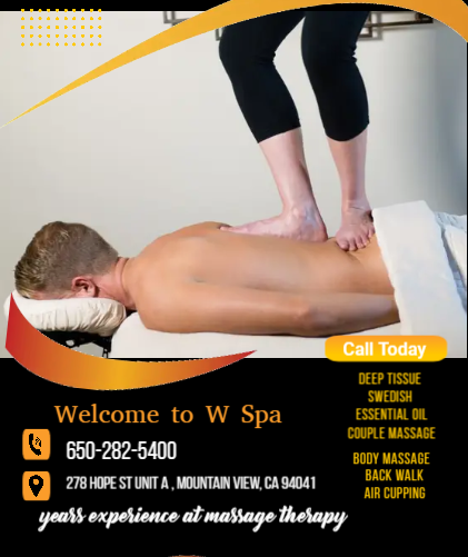 Well trained masseuses use feet in several way to knead the tissues on the patients back.
The masseuse varies pressure of her/his feet by using props such as bars that help to control the process.