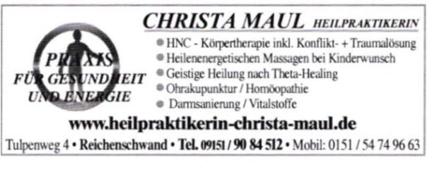 Christa Maul, Tulpenweg 4 in Reichenschwand