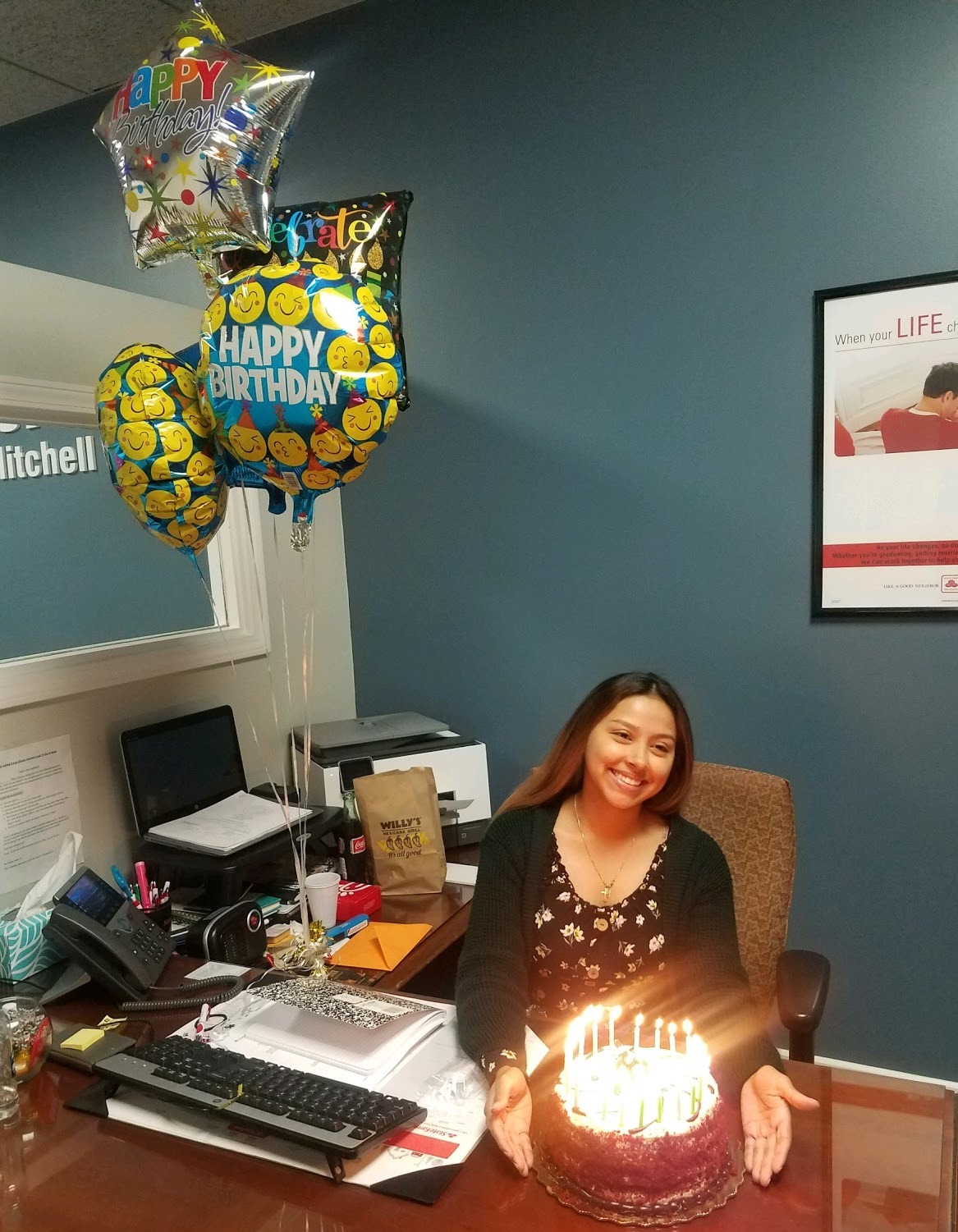 Celebrating our amazing team member's birthday! Happy Birthday Claudia! Kerry Mitchell - State Farm Insurance Agent Atlanta (770)455-0017