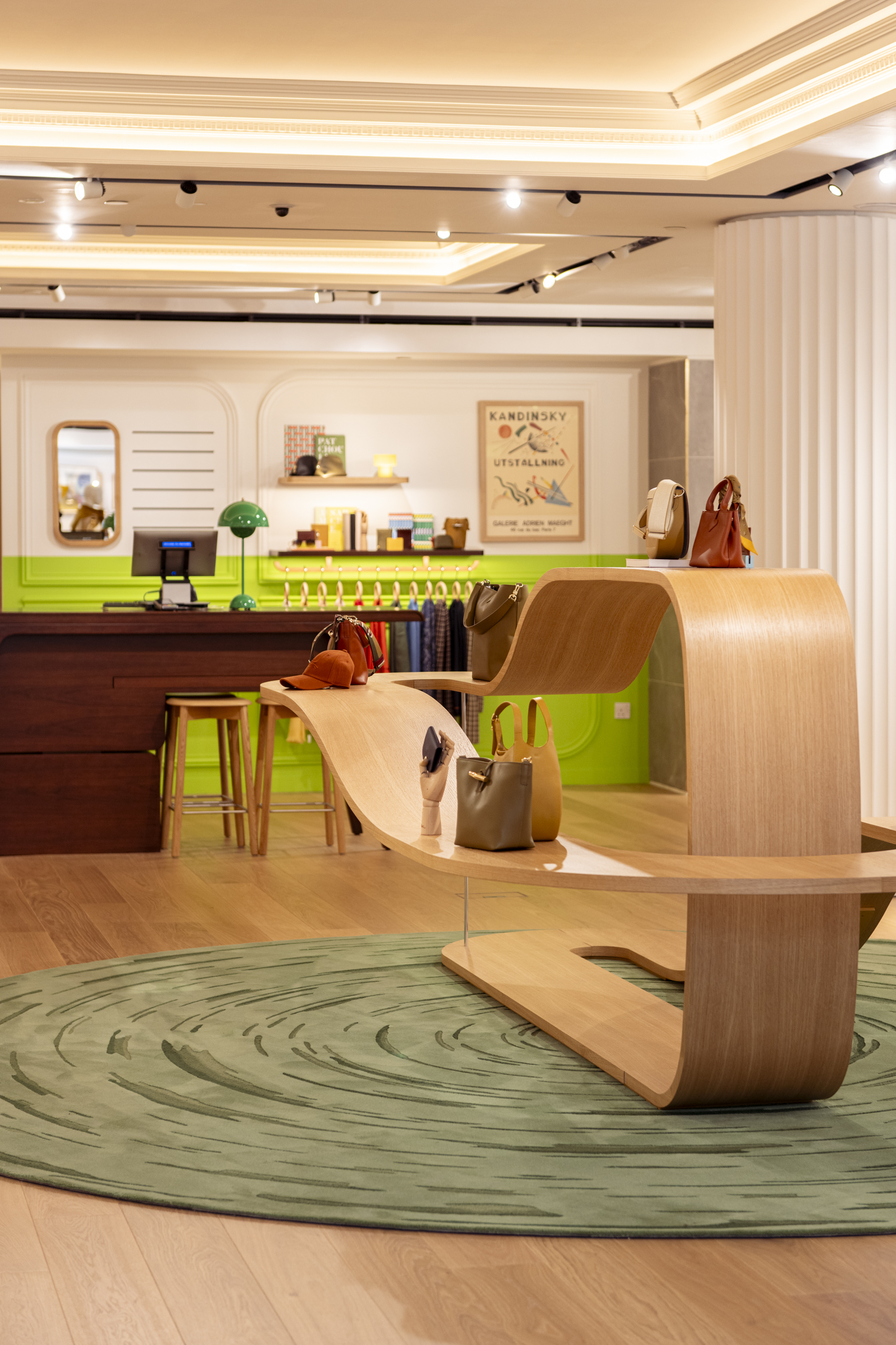 Interior view Leather Bags